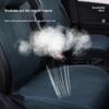 Breathable Suede Car Seat Cushion - Universal Fit, All-Season, Perforated Design