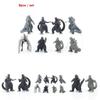 Coleção de Figuras de Ação de PVC Godzilla Kong Kim Batalha Dinossauro Oito Peças Para Crianças e Decoração