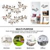 2Pcs Metal Wall Art Tree Leaf Vine Olive Branch Wall Silhouette Home Decoration Housewarming Gift Party Ornament for Home Decor