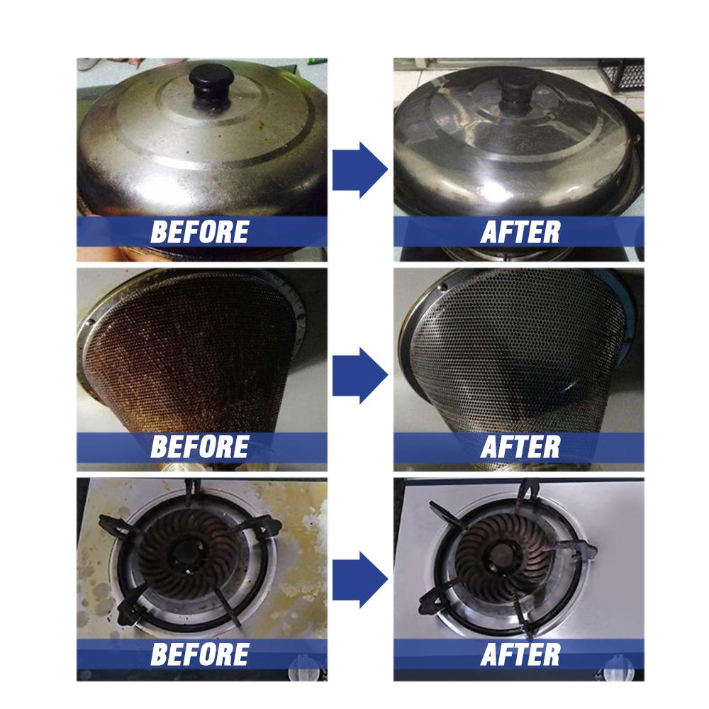 Jue-Fish Kitchen Heavy Duty Foam Cleaner Degreasing Cleaning Oil Cleaner Smoker Stove Decontamination