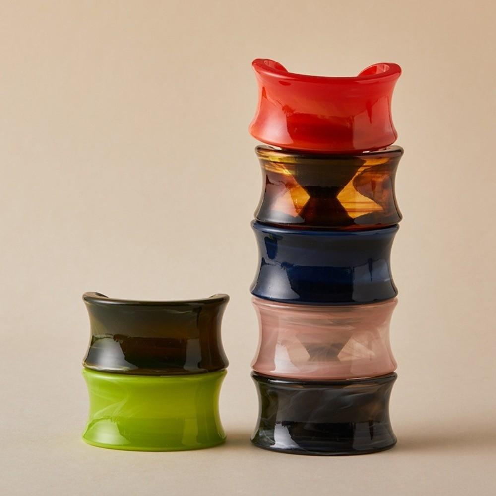 Multiple Colors Acrylic Open Bangles Marbled Geometric Cuff Bracelet Wide-Surface Bracelets Couple