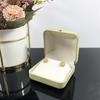 Fashion Velvet Storage Box Portable Multi-functional Holder Solid Color Rings Bearer Box Jewelry Storage