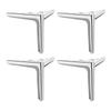 Set of 4 Metal Furniture Legs with Anti Slip Pads Metal Triangle Furniture Legs set for DIY Cabinet Sofa & Chair Support