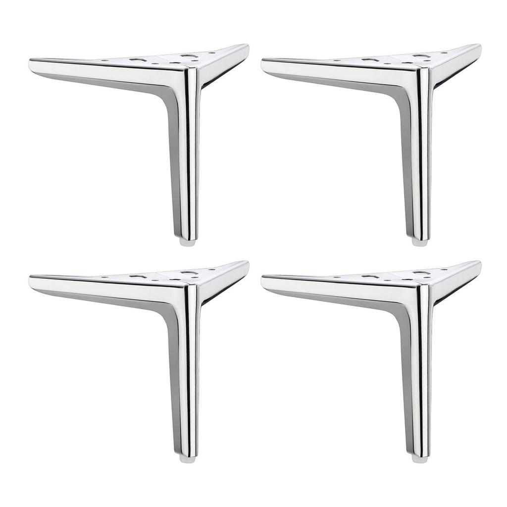 Set of 4 Metal Furniture Legs with Anti Slip Pads Metal Triangle Furniture Legs set for DIY Cabinet Sofa & Chair Support