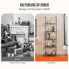 Industrial Square Pipe Shelf 5 Tier 17.3x11.8in Wall-Mount for Bedroom