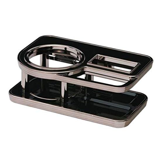 Drink Holder Table Type A Chrome [CAR MATE] Black/Black #DZ50