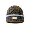 2026 autumn and winter new Korean leopard print knitted hat big head circumference showing face small wool hat fashionable versatile casual cold hat