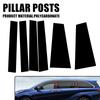 6Pcs Car Door Window Column BC Pillar Post Cover Trim PC Material Sticker For Toyota Sienna 2021-2025 Auto Stickers Parts