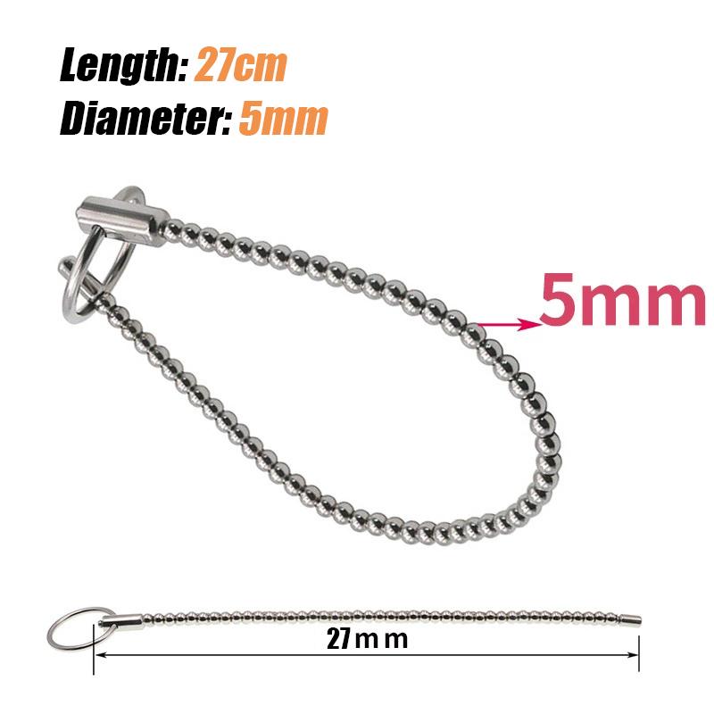 Pánské penisové kuličky Elektrický šok Uretrální dilatátor Nerezový masážní přístroj prostaty BDSM Zpoždění Masturbace Sexuální hračky pro muže