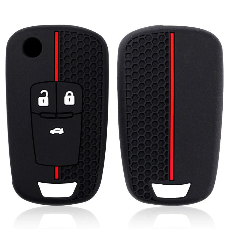 2/3/4/5 Buttons Silicone Auto Key Fob Case Cover Fit For Chevrolet Cruze Buick Opel Astra Corsa Antara Zafira Meriva Insignia Key Fob Mount