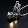 316L Stainless Steel Mjolnir Thor Hammer Pendant Necklace Viking Jewelry Gift For Men Norse Mythology Odin Rune