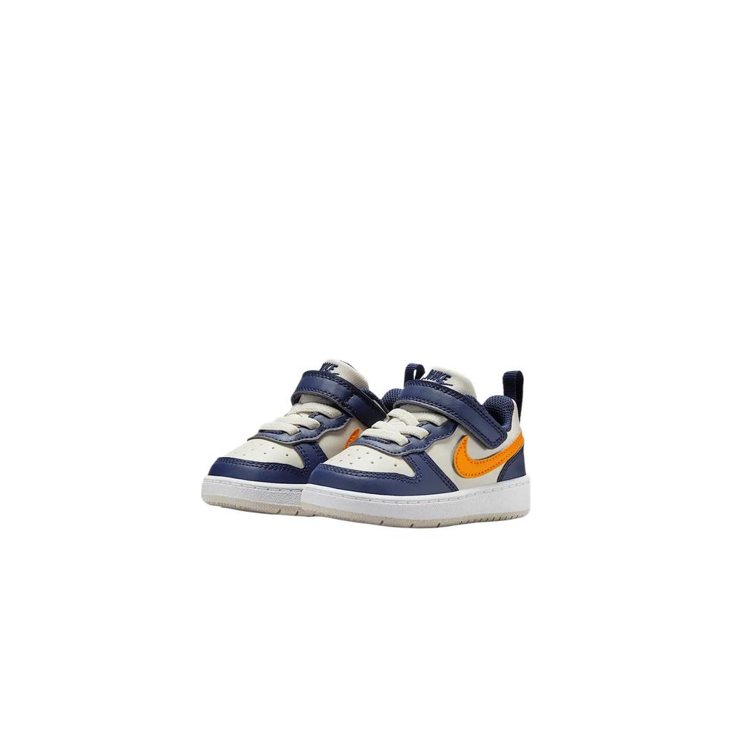Nike Court Borough Low Recraft TD Midnight Navy Orange Peel Baby Sneakers Blue Light-Orewood-Brown White DV5458-126