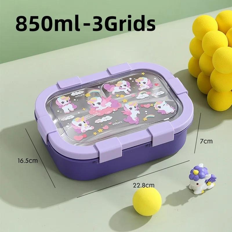 

Ланч-бокс из нержавеющей стали 304, отделение для бенто, школьный герметичный портативный бенто, пригодный для микроволновой печи, подогреваемый пищевой контейнер