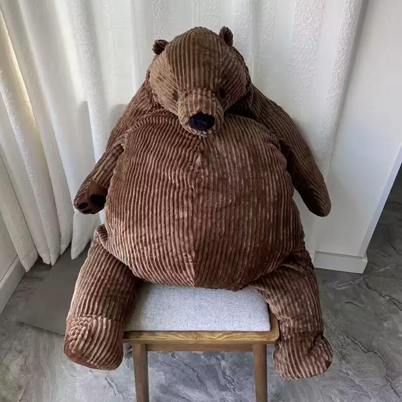 

Chubby big bear teddy bear doll playing plush toy big bear hug bear doll girl soothing doll 100cm