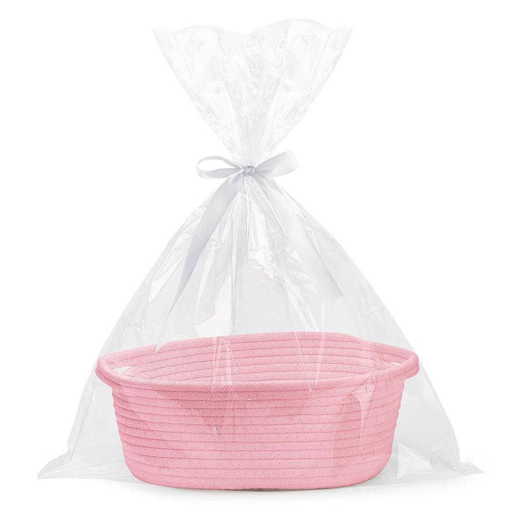 Hand-Woven Multi-Color Storage Basket Gift Bin