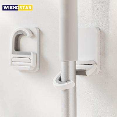 Porta clip per scopa per montaggio a parete Porta clip per scopa autoadesivo Appendiabiti per scopa Appendiabiti per cucina Portaoggetti per bagno Gancio multiuso