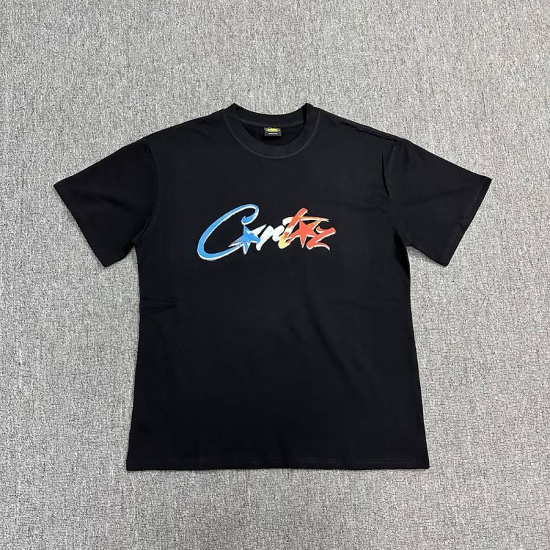 Unisex Streetwear Oversized Cotton Tee With Geometric Print Loose Fit Short Sleeve T-Shirt Men Women