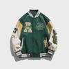 2024 Men's Korean-Style Trendy Contrast Jacket: Spring/Autumn Baseball-Inspired American Look