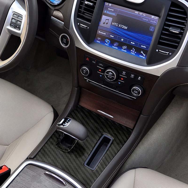 ABS Ozdobný kryt panelu řazení, samolepka, vhodný pro Chrysler 300/300C, pro Dodge Charger 2010-2014, příslušenství interiéru auta