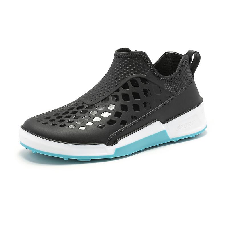 Fashion Hot Sale Men's Outdoor Non-slip Hiking Shoes Shaxi Fishing Black Rain Boots Work Shoes Durable Waterproof Rubber Fishing Shoes