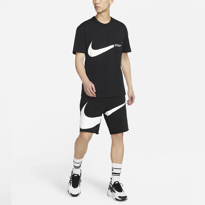 Nike T Shirts Men's Black Crew Neck Moderate Straight Fit DJ6297-010