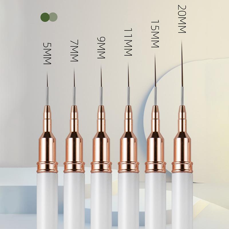1Pcs Nail Art Liner Brushes Elongated Lines Striping Drawing Uv Gel Painting Nail Design Pen Professional Manicure Tool