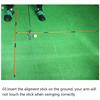 Golf Alignment Sticks, Golf Alignment Aid Practice Rods Set, Golf Training Aid for Aiming, Putting, Full Swing Trainer