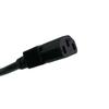 UK 13A Moulded Plug Cord, 3-Core 1.5mm² Pure Copper, 2M Black Cable, 13A Fuse, C13 Connector