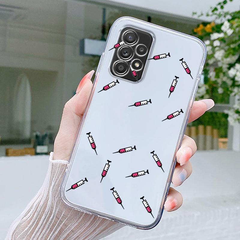 Nurse Medical Medicine Health Case For Samsung A15 A13 A35 A55 A51 A71 A41 A31 A21S A05 A17 A23 A25 A33 A53 A73 5G A07 4G Cover