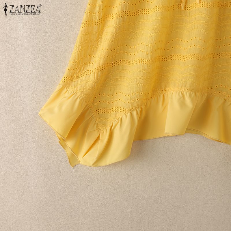 ZANZEA Women Casual Round Neck Summer Sleeveless Tank Tops