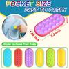 12Pcs/Set Sensory Magnet Toy Silicone Magnetic Slider for Autism Anxiety Stress Relief Toy