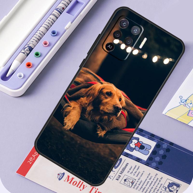 Golden Retriever Friend For Oppo A96 A76 A16 A94 A74 A54 A15 A18 A38 A58 A78 A98 A40 A60 A80 A57 A17 A77 A5 Pro Case