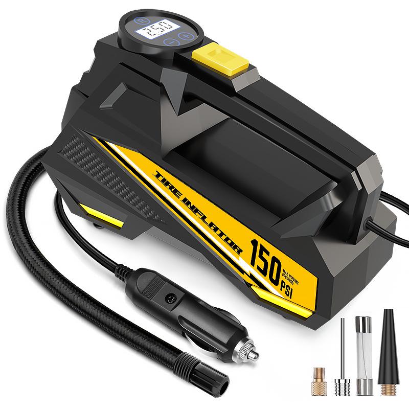 

Портативный цифровой автомобильный насос для шин с интеллектуальным дисплеем давления и подсветкой