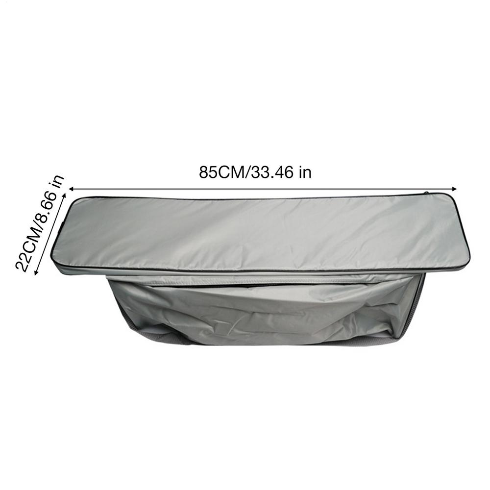 Canoe Dinghy Fishing Boat Inflatable Boat Under Seat Storage Bag with Padded Seat Cushion 85x21cm серый