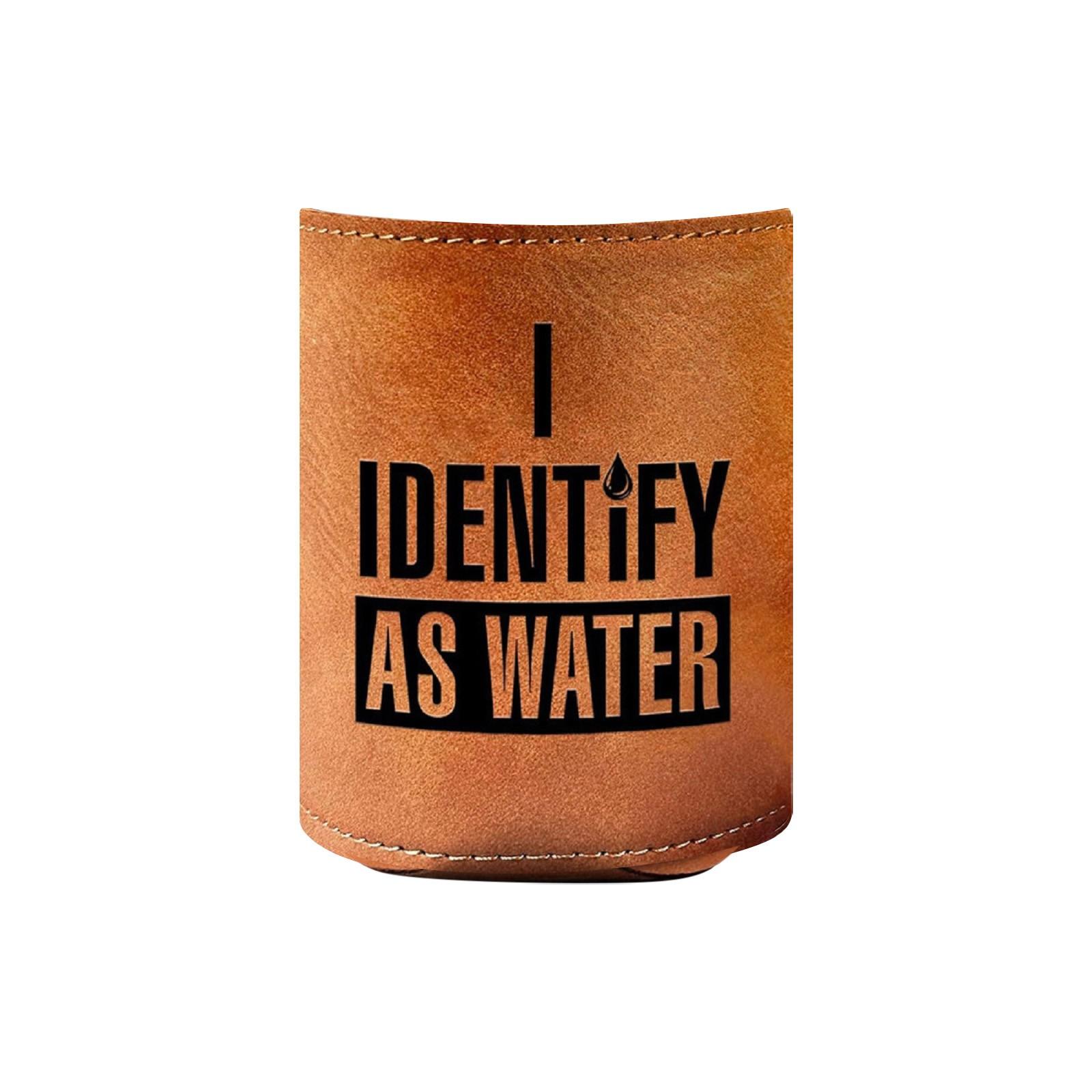 

Кожаный чехол для стакана, Кожаный чехол, Уличный чехол для охлажденной пивной бутылки, Черный водонепроницаемый чехол с принтом для бутылки колы One Size