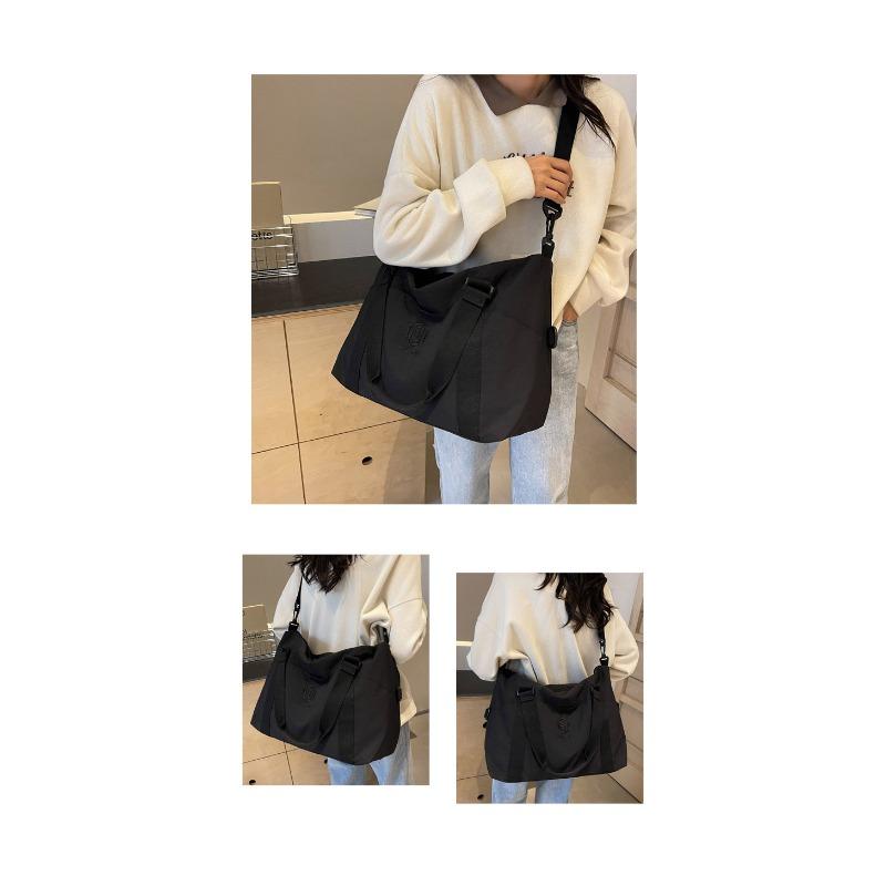 

Large Capacity Travel Bag Fashionable Solid Color Fitness Bag Multifunctional Sports Portable Yoga Bag for Women one size fits all чёрный