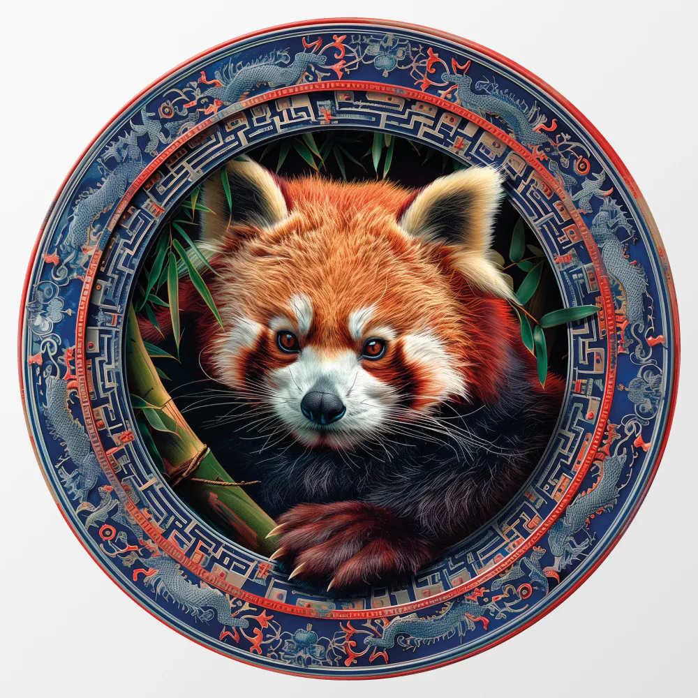 Non-Toxic Jigsaw Animals Wooden Puzzle For Kids And Adults Wooden Crafts Colorful And Round Shaped Tiger Rabbit Cat Wood Craft Toys