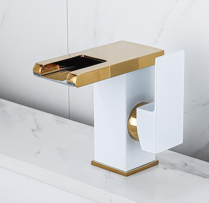HLK Factory Supplier Automatically Intelligent Color-changing Brass Basin Faucet Popular Cold and Hot Water Household Faucet