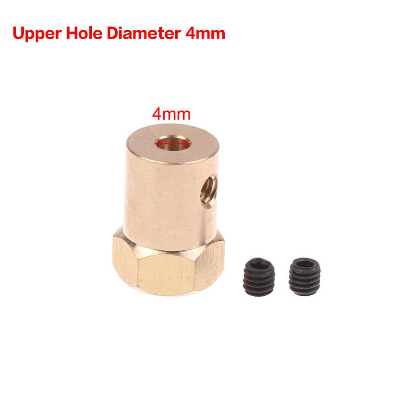 1Pcs 3/4/5/6/7/8MM Wheel Hex Coupling Coupler With Screws Brass Sleeve Adapter Tire Connector For RC Boat Car Spare Parts