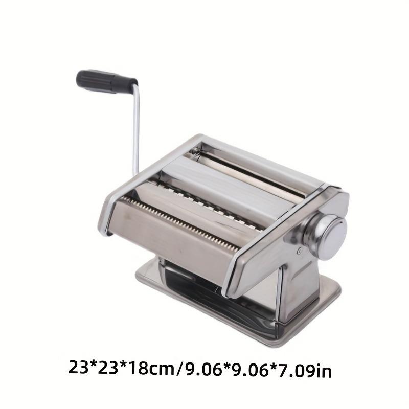 Pasta Maker Machine Stainless Steel Adjustable Manual Noodle Dumpling Press Two Cutters Spaghetti Fettuccini Lasagna Maker