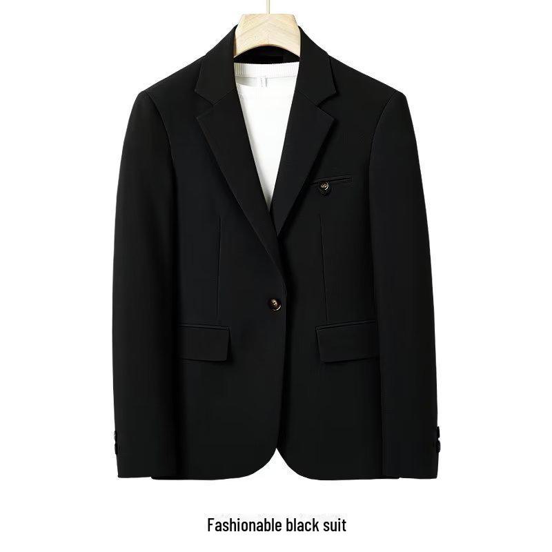 Men's Spring & Summer Casual Suits: Korean Style Loose Fit High-End Jackets