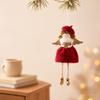 Handmade Christmas Tree Pendant Plush Angel Xmas Plush Decor Christmas Hanging Charm  Home Festive