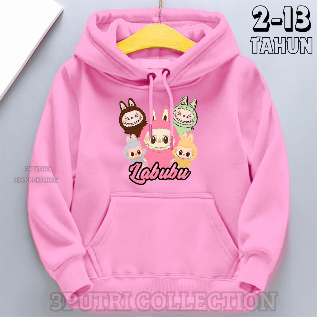 Children's Hoodie New Trendy Labubu Kids Cute Cartoon Casual Daily Hoodie 100-160cm Boys Girls