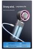 Turbo High-Speed Handheld Fan: Portable USB Rechargeable, 100-Speed Digital Display for Outdoor Cooling