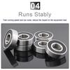 6203-2RS Rubber Sealed Deep Groove Ball Bearing, High Speed Bearing for Electric Motorcycle