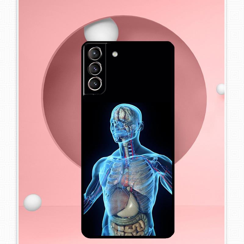 Human Anatomy Case For Samsung Galaxy S25 Ultra S25 FE S20 S21 S22 S23 Plus S9 S10 S24 Ultra Cover Funda