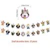 Pet Birthday Dress Set Cute Dog Party Outfit Banner Decoration Joyful Ceremony for Pets Dog Happy Birthday Party Decoration