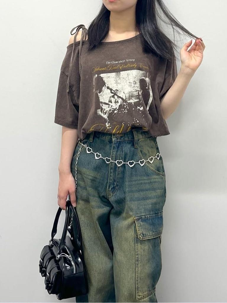 WEGO Large Heart Chain Silver Women's Belt,