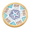 DIY Glass Mosaic Tile Coaster Set Mixed Color Mosaic Kit with Wooden Coaster Kids Adults Handmade Mosaic Crafts Coaster with Accessories