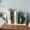 Stylish Japanese Design Bookends for Desk with Pen Holder and Storage Rack
